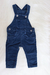 Imagem do Jardineira Bebê Infantil Veludo Festa Menino Jeans Azul Cinza
