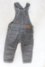 Jardineira Bebê Infantil Veludo Festa Menino Jeans Azul Cinza - Kafashion