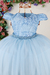 Vestido Azul Infantil Festa Cinderela Frozen Daminha 1 ao 4 na internet