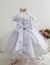Vestido Infantil Batizado Branco Florista Festa jardim borboletas 1 Ao 3 Anos na internet