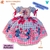 Vestido Infantil Lilo Stitch E Angel Xadrez Junino Luxo - Kafashion