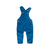 Jardineira Bebê Infantil Veludo Festa Menino Jeans Azul Cinza