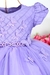Vestido Lilás Infantil Temático Jardim Encantado de Borboletas 1 a 3 Anos - loja online
