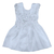 Vestido Branco Batizado Rosa Vermelho Bordado Batizado Daminha de Casamento Festa - Kafashion