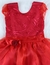 Imagem do Vestido Branco Batizado Rosa Vermelho Bordado Batizado Daminha de Casamento Festa