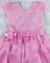 Vestido Branco Batizado Rosa Vermelho Bordado Batizado Daminha de Casamento Festa