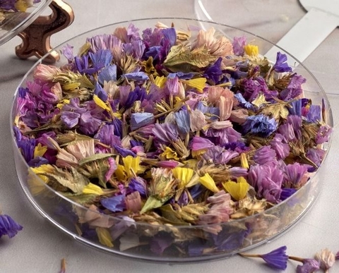 Flores Comestibles Statice Orgánicas Naturales
