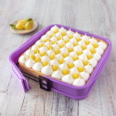 Molde Desmontable De Silicona Base Vidrio Cuadrado - comprar online