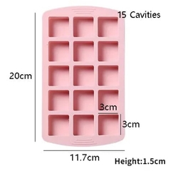 Molde Silicona Cuadrado X15 Cav. Marroc - comprar online