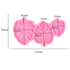 Molde Silicona Hojas Monstera x3 Tamaños - comprar online