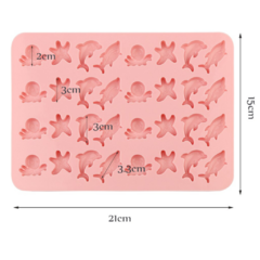 Molde Silicona Gomitas Animales Marinos - comprar online