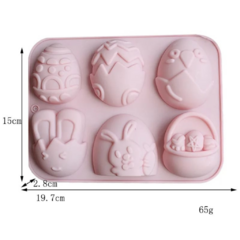 Molde Silicona Figuras Huevos de Pascua - comprar online