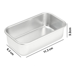 Molde Mini Budín Rectangular Aluminio - comprar online