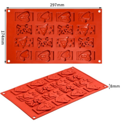 Molde Silicona Mini Chocolates Love x16 cav - comprar online