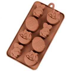 Molde Silicona para Chocolates de Pascua x8 cav