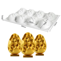 Molde Silicona Huevos de Pascua Diamante x8 cav - comprar online