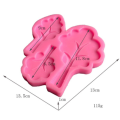 Molde Silicona Arboles x3 cav - comprar online