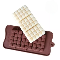 Molde Silicona Tableta Chocolate x3 cav