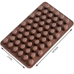 Molde Silicona Granos de Café Chocolate - comprar online