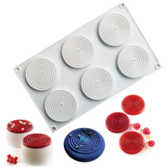 Molde Silicona Espiral para Toppers x6 cav - Bakery Cake