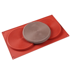 Molde Silicona Espiral para Toppers x2 cav - Bakery Cake