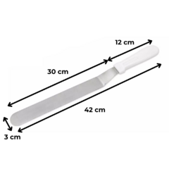 Espatula Curva Acero Inoxidable 42 Cm - comprar online