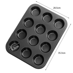 Molde Antiadherente para Cupcakes x12 cav - comprar online