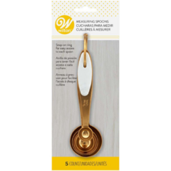Set x5 Cucharas Medidoras Doradas Wilton - Bakery Cake