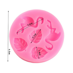 Molde Silicona Flamencos Y Monstera - comprar online