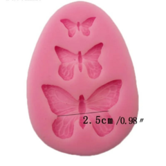 Molde Silicona Mariposas x3 cav - comprar online