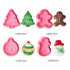 Set x4 Cortantes Con Expulsor Navidad - comprar online