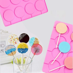 Molde Silicona Chupetin Lollipop X8 Cav 5 cm + 50 palitos en internet