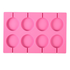 Molde Silicona Chupetin Lollipop X8 Cav 5 cm + 50 palitos - Bakery Cake