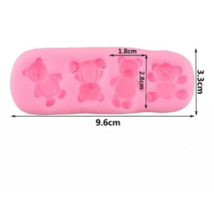 Molde Silicona Ositos - comprar online