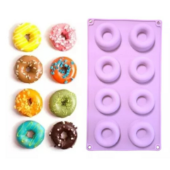 Molde Silicona Donuts 5.5 cm x8 cav - comprar online