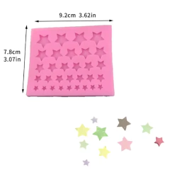 Molde de Silicona Estrellas x5 Tamaños x31 Cav - comprar online
