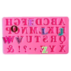 Molde Silicona Abecedario Letras y Símbolos x31 cav - Bakery Cake