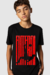 Camiseta Preta Infantil Estampa Futebol - comprar online