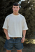 Remera Boxy Fit Basic Crudo