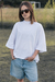 Remera Boxy Fit Basic Blanca - comprar online