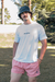 Short de Baño Liso Rosa - comprar online