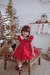 Vestido natal flores do campo vermelho - Linha Lina Baby