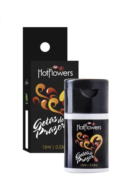 GOTAS DO PRAZER ÓLEO DE MASSAGEM 15ML HOT FLOWERS - MIESS