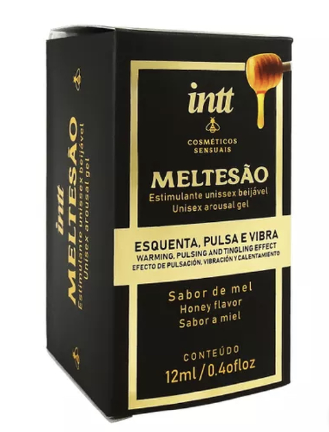 Meltesão Estimulante Unissex Beijável que Esquenta, Pulsa e Vibra 12ml Intt
