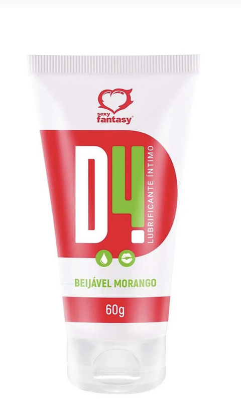 D4 LUBRIFICANTE ÍNTIMO BEIJÁVEL 60G SEXY FANTASY