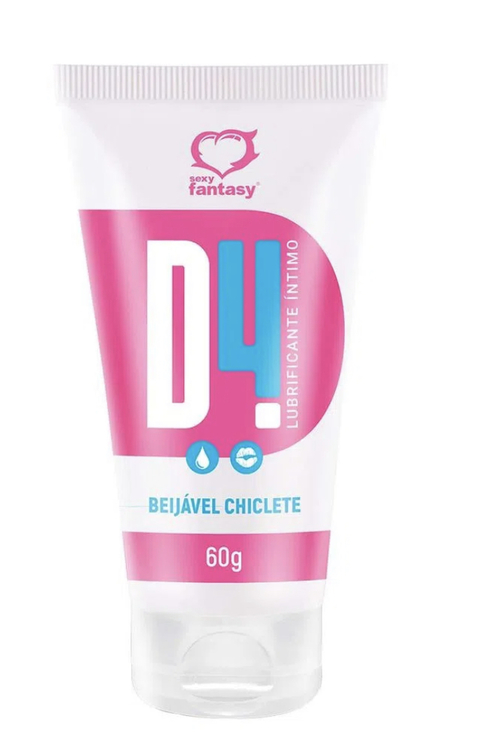 D4 LUBRIFICANTE ÍNTIMO BEIJÁVEL 60G SEXY FANTASY
