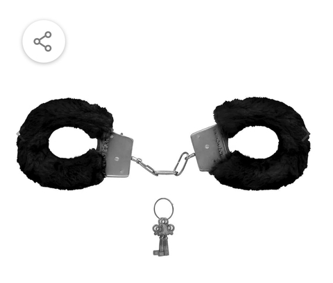 ALGEMA DE METAL PELÚCIA REVESTIDA FUR LOVE CUFFS SEXY IMPORT