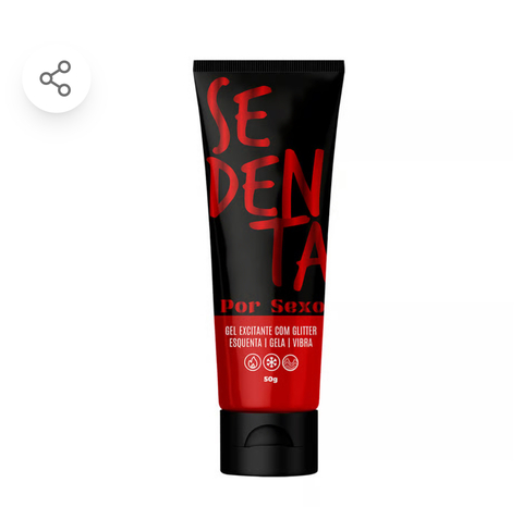 SEDENTA POR SEXO GEL COMESTÍVEL COM GLITTER 50G PEPPER BLEND
