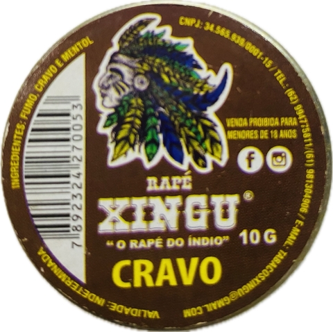 Rapé Xingu Cravo Unidade 10g