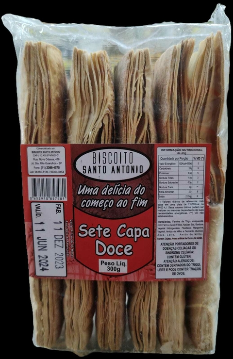 Biscoito 7 Capas Santo Antônio doce 300g